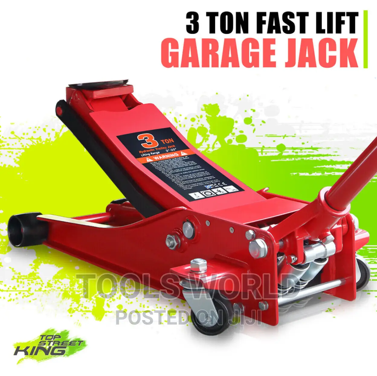 Steel Gallop 3 Ton Trolley Jack, for GARAGE AUTOMOBILE
