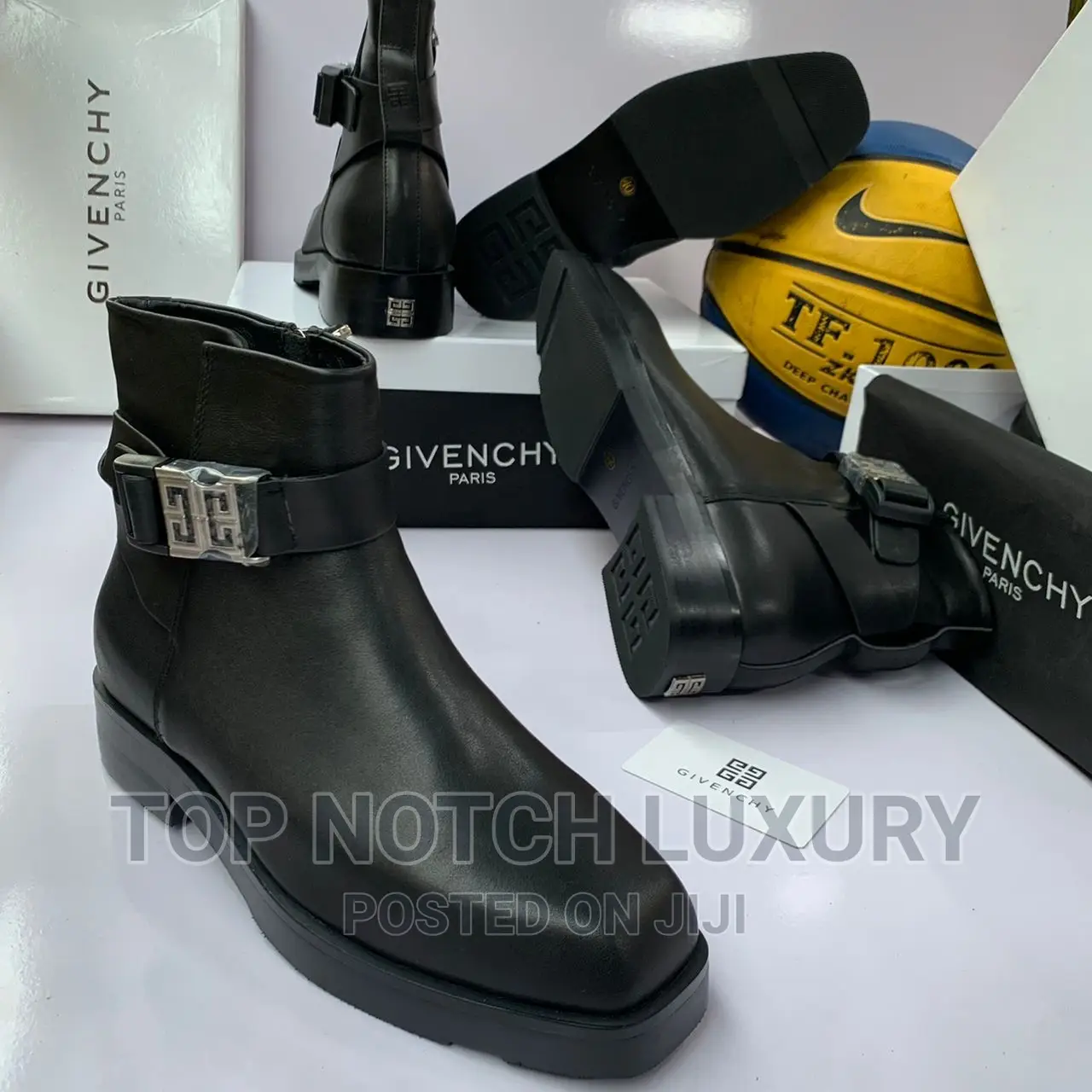 Original Leather Givenchy High Boot Men Women