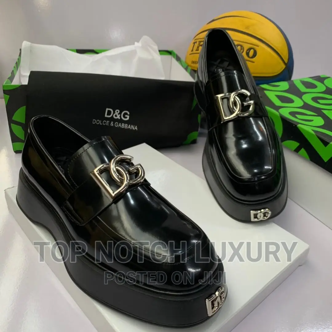 Original Leather Dolce and Gabbana Men Lux Double Sole Shoe