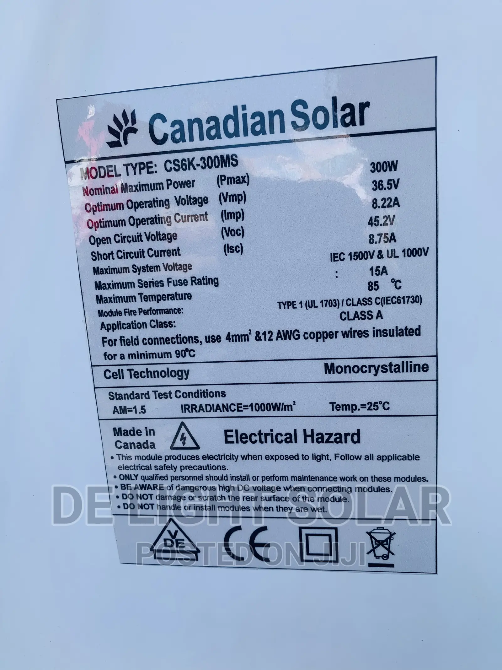 380w Canadian Solar Panel Poly