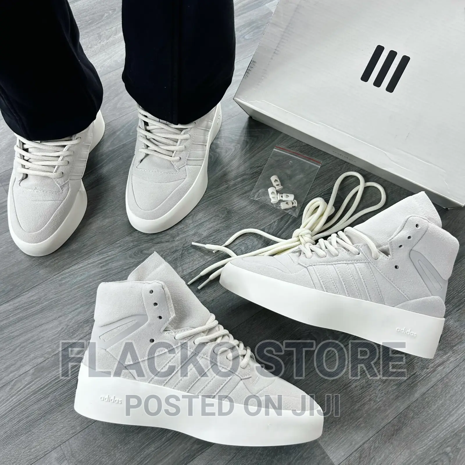 Original Fear of God X Adidas Forum Hightop Sneakers