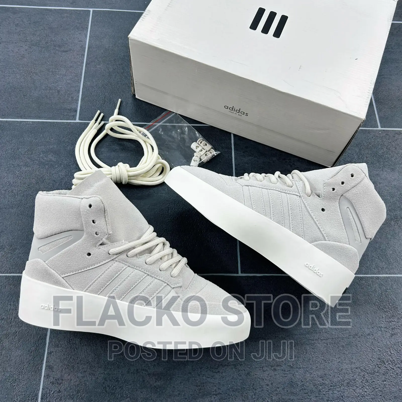 Original Fear of God X Adidas Forum Hightop Sneakers