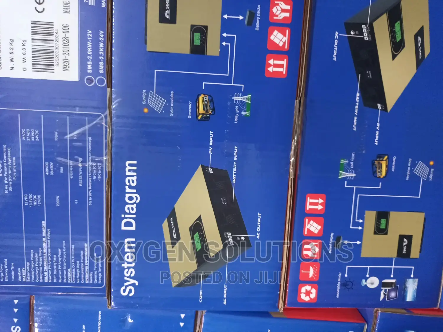 2kva 12v SMS Hybrid Inverter