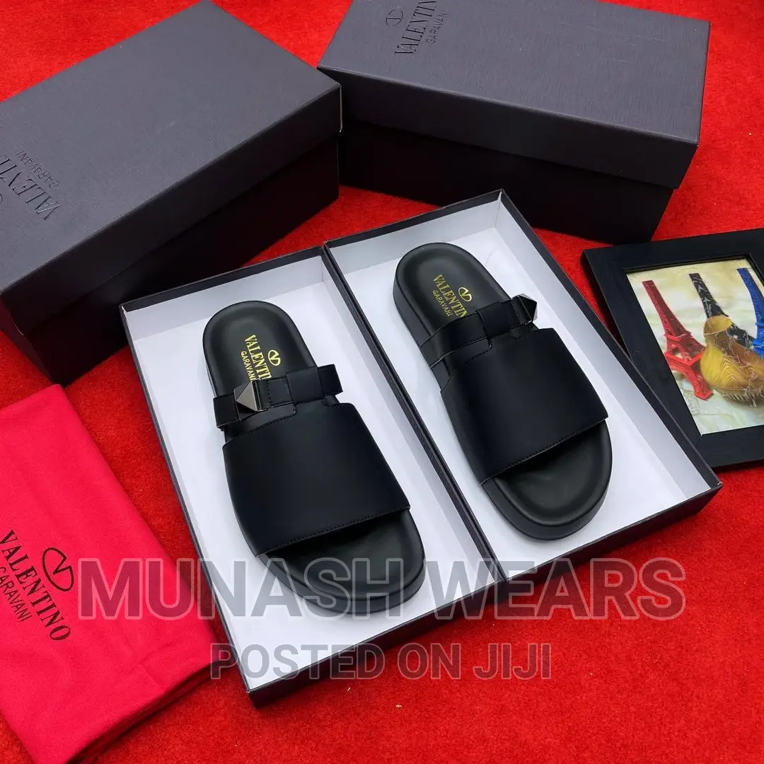 Original Leather Valentino X LV Slipers