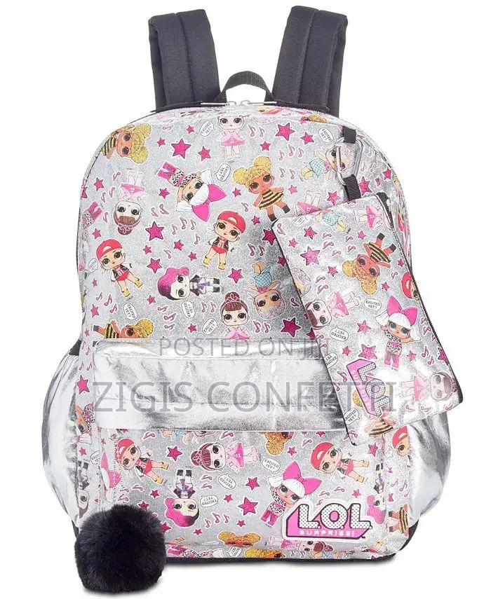 LOL Surprise! 3-Piece Graphic Backpack Set for Girls
