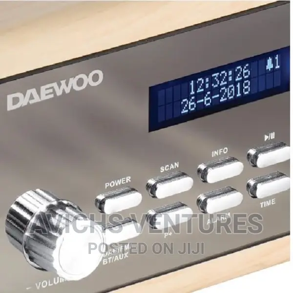 Daewoo Digital Bluetooth Fm/Dab/Dab+ Radio With 3.5mm Input