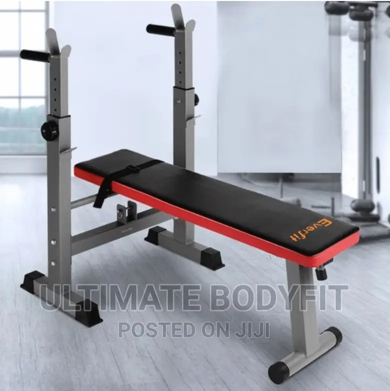Brand New Weight Bench Press With Pair 50kg Plate Barbell