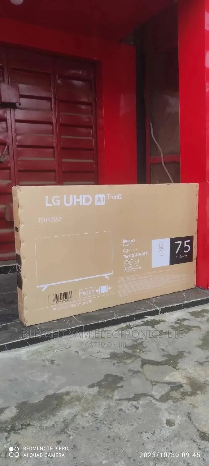 Brand New >Lg 75"Inch Uhd Smart( Netflix And Youtube)2yrs