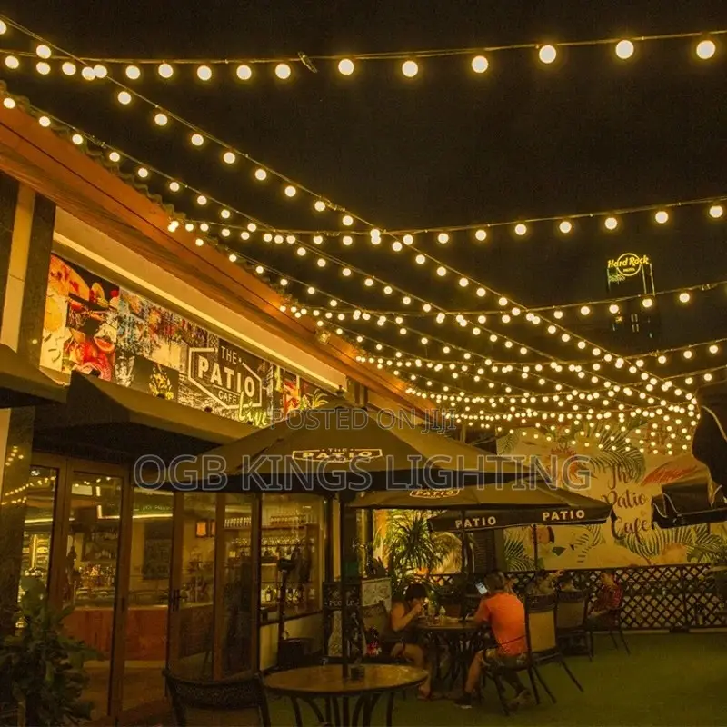 20m 40bulb Patio String Light Garland Lights