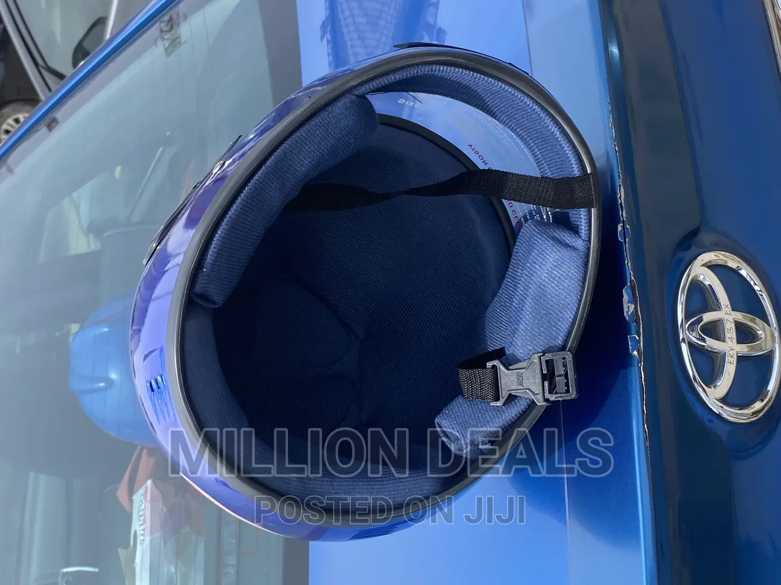Stylish Polished Biker Luxury Helmet Blue