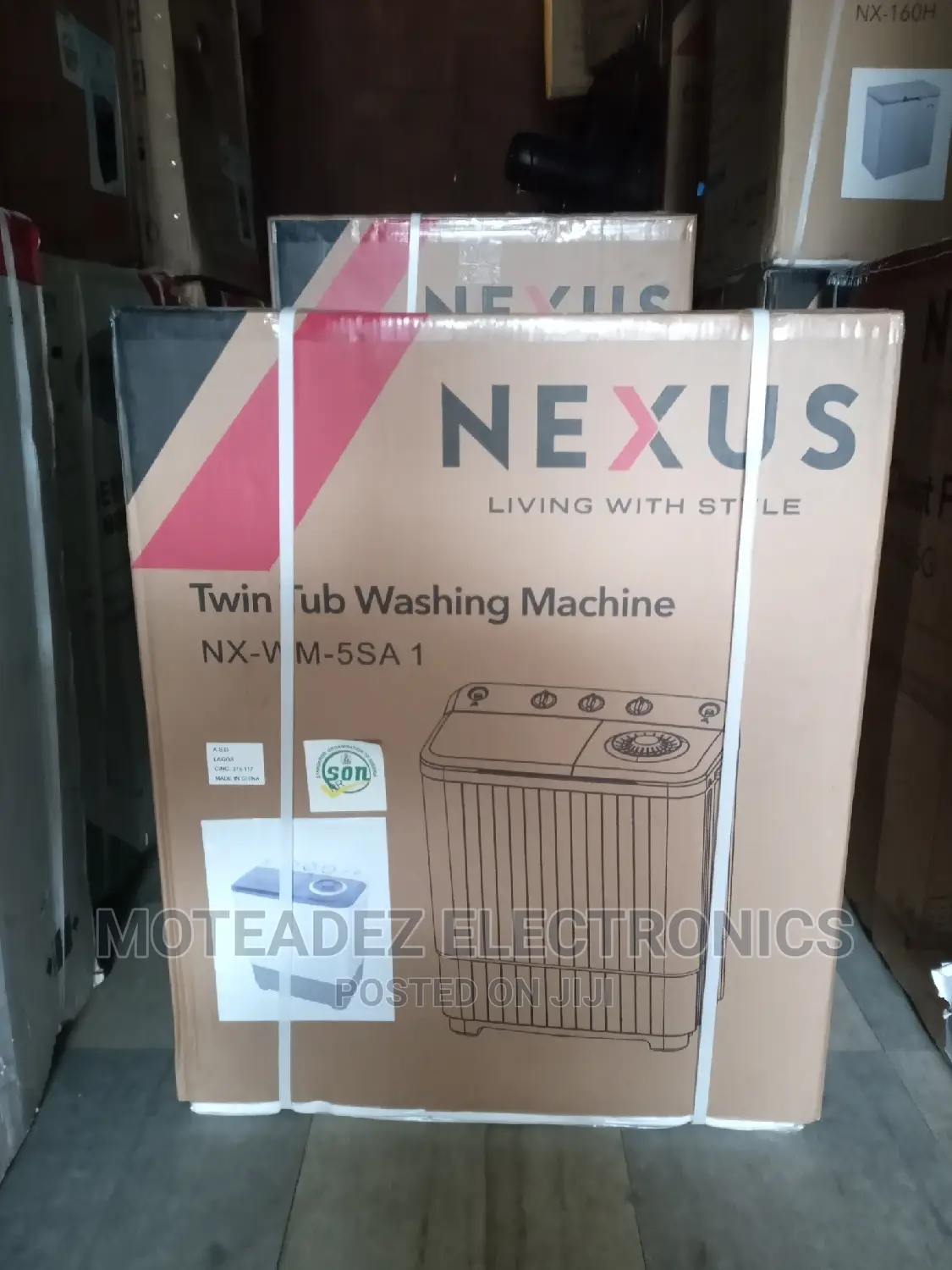 Nexus 5.5kg Twin Tub Semi Automatic Washing Machine