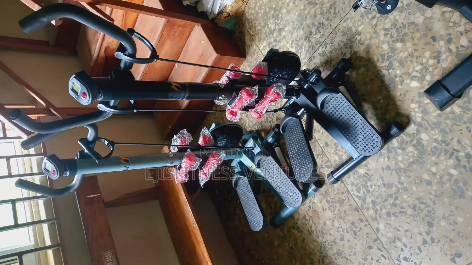 Standing Stepper With Ropes and Twister