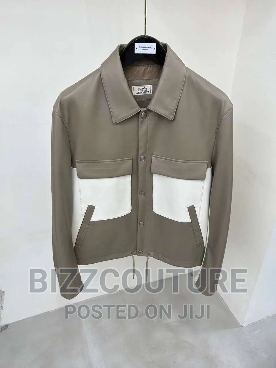 Original Hermes Leather Jacket Available in Store