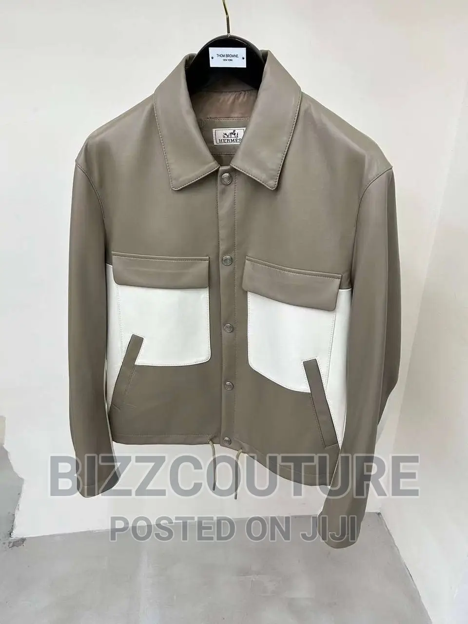 Original Hermes Leather Jacket Available in Store