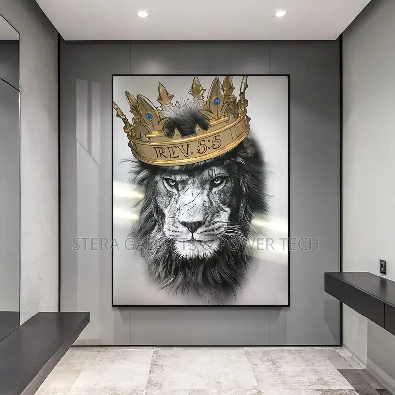 Lion Animal Oil Painting
