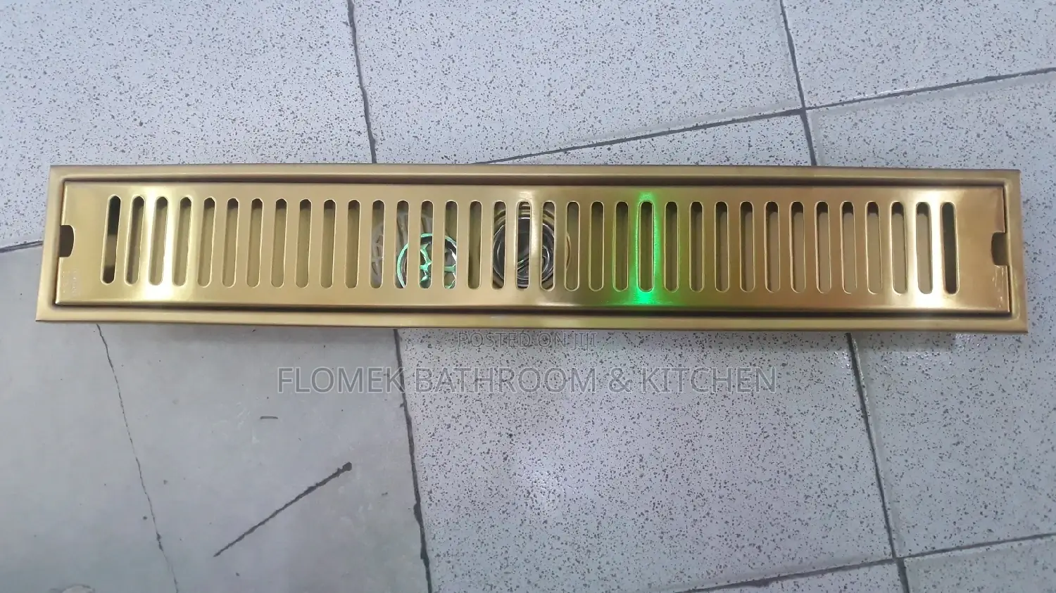 Gold Shade Floor Drain 60cm