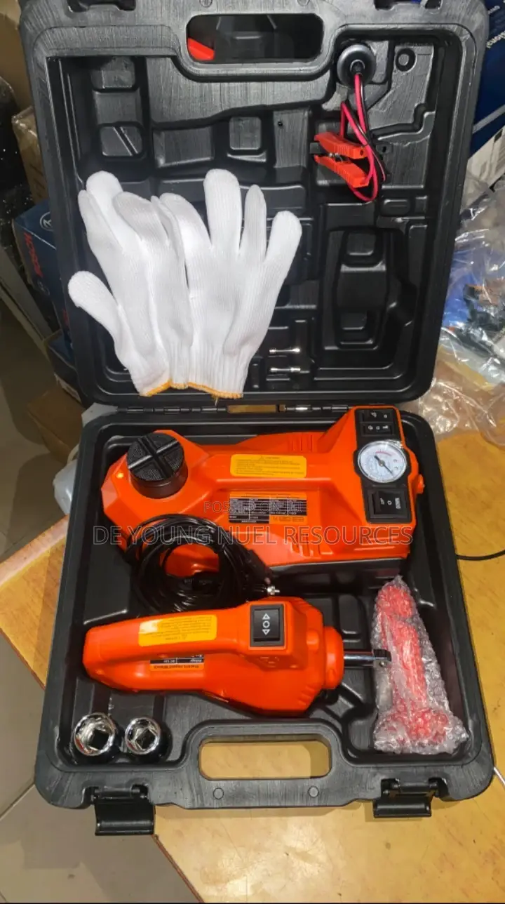 Car Electric Jack, Air Compressor And Wrench Etc.