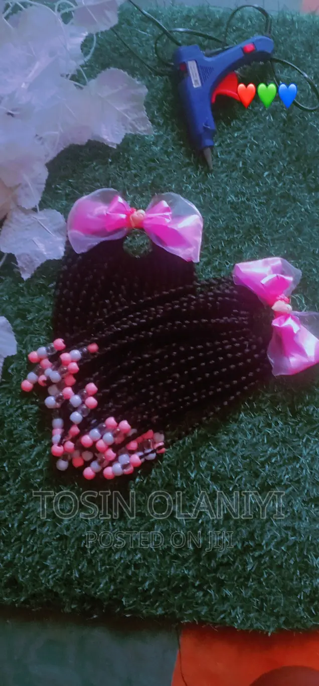 Detachable Braided Ponytail With Beads
