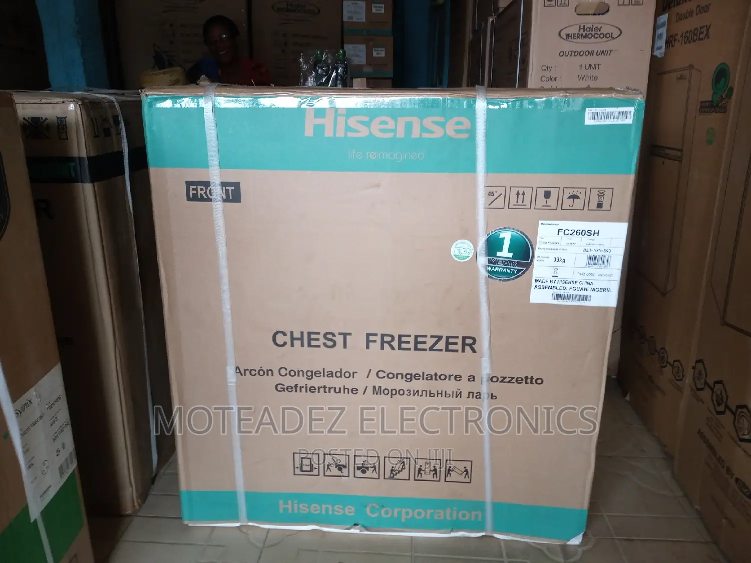Hisense 205l Fast Freeze Low Voltage Chest Freezer (Fc260sh)