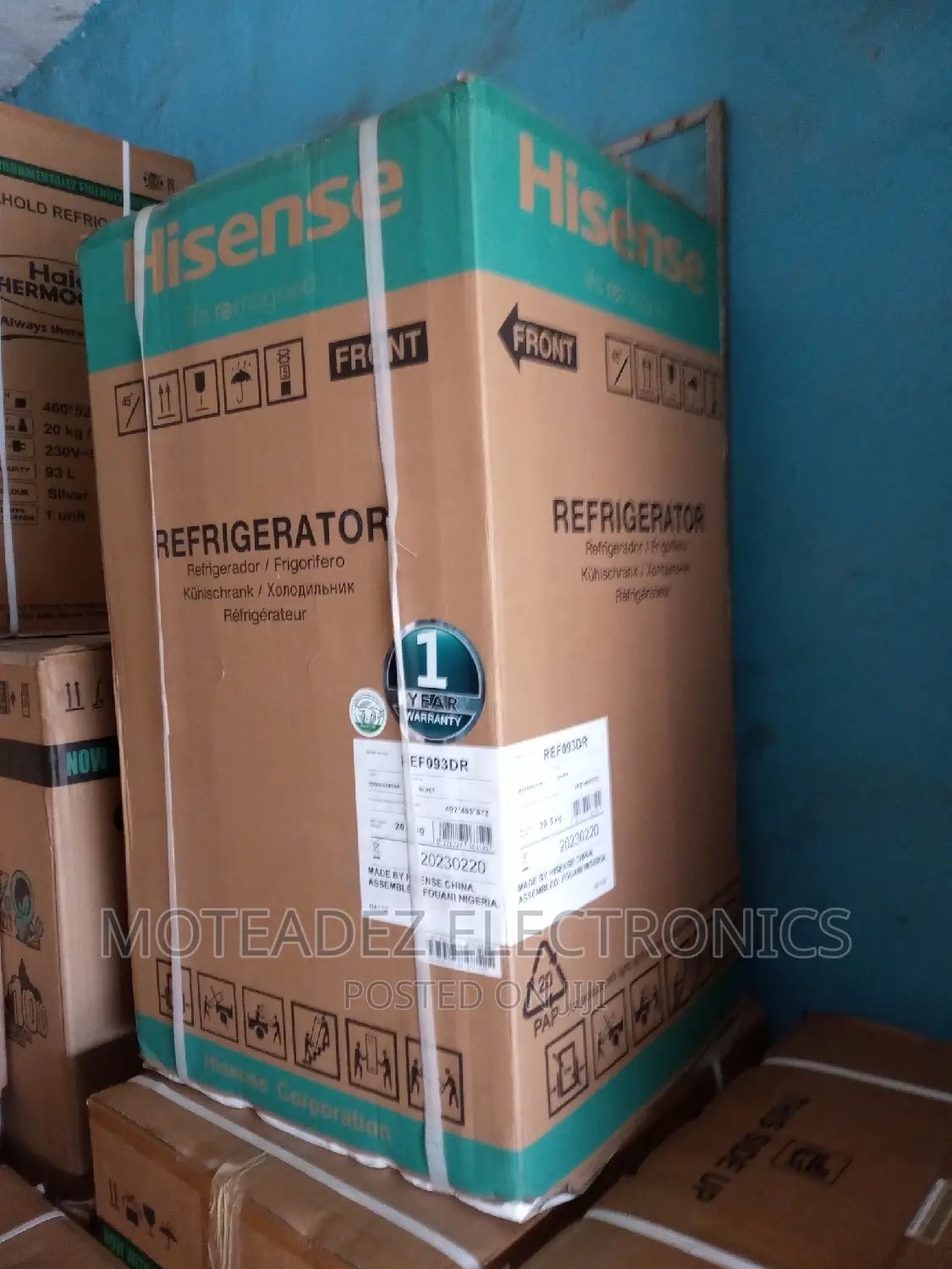 Hisense 93l Refrigerator With Freezer Compartment (Ref093dr)
