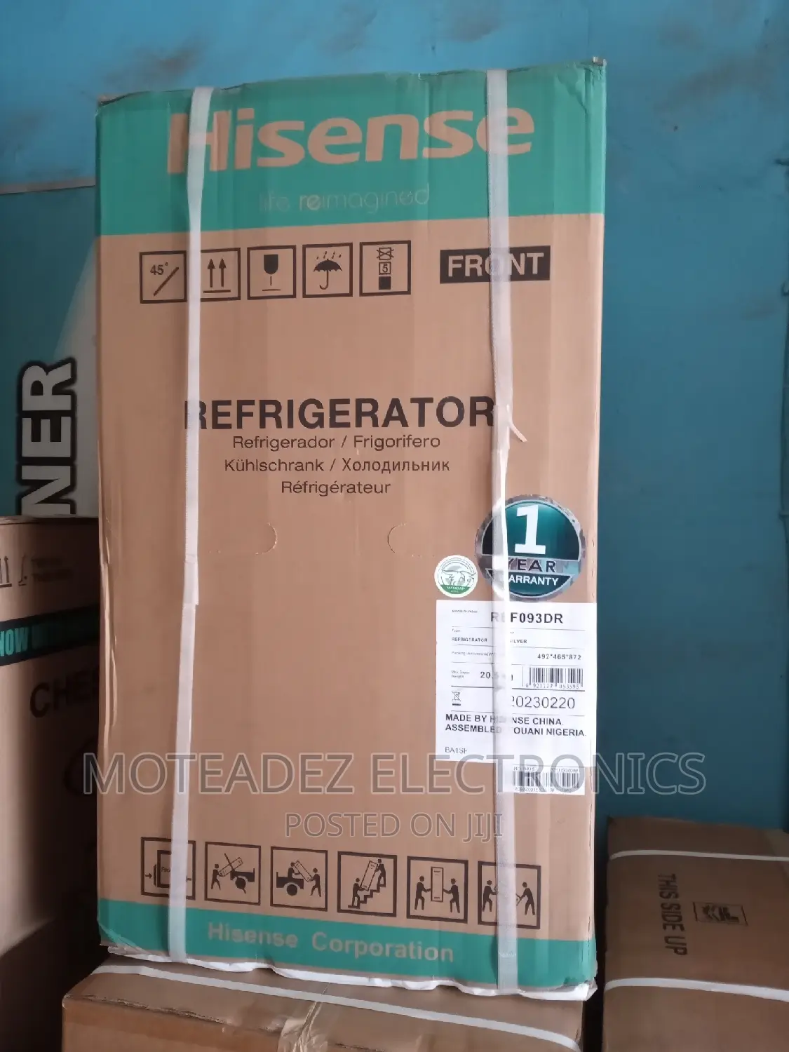Hisense 93l Refrigerator With Freezer Compartment (Ref093dr)