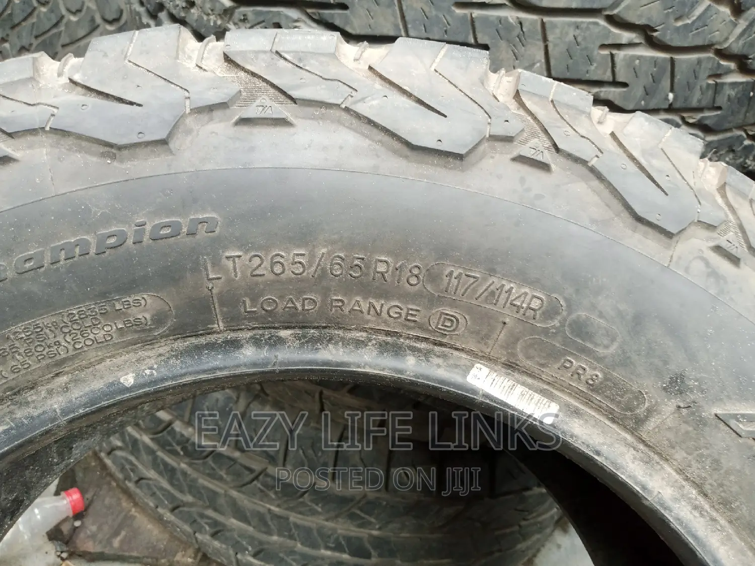 LT 265/60 R18 Tokunbo Tires