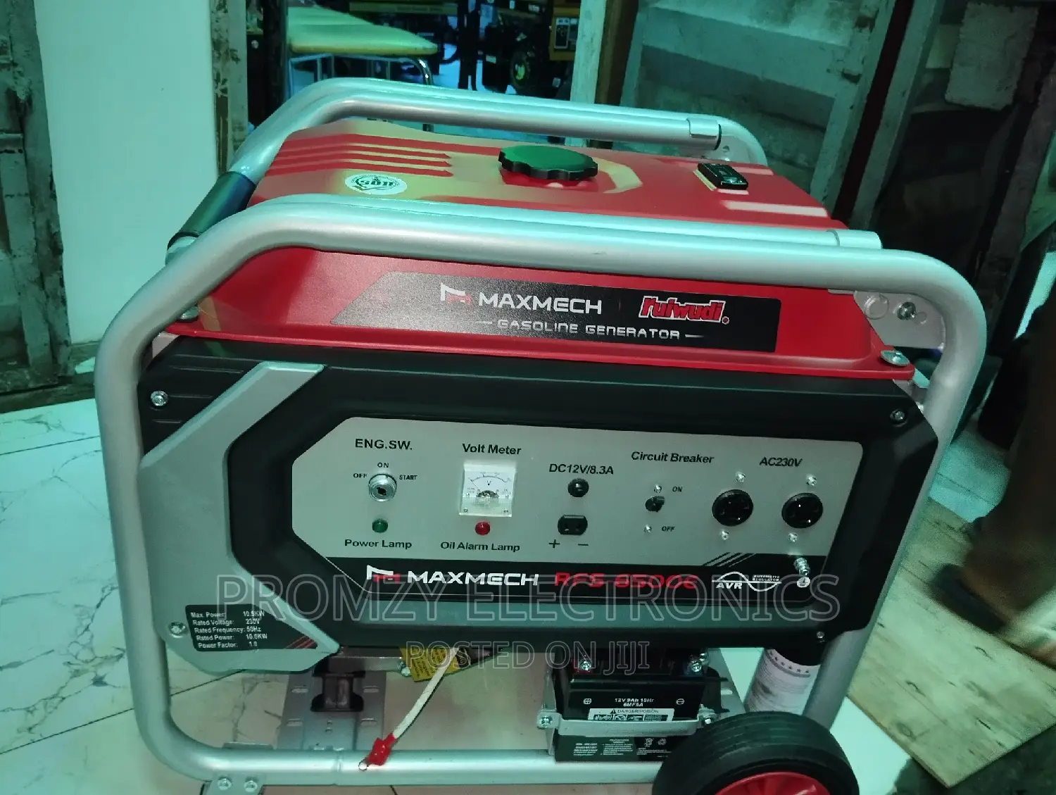 Maxmech Petrol Generator Model Rfs6500e2 100% Copper