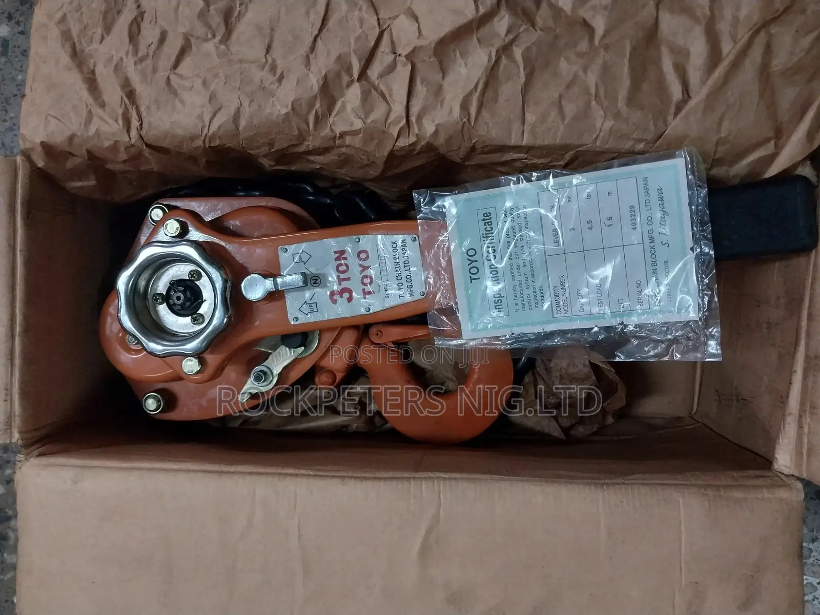 3ton Toyo Ratchet Lever Block Chain