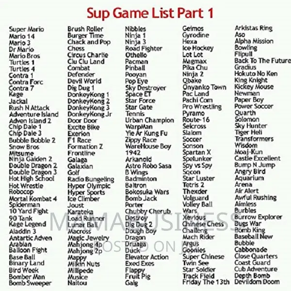 400 in 1 Sup Game Box Usb Rechargeable Console With 2 Player