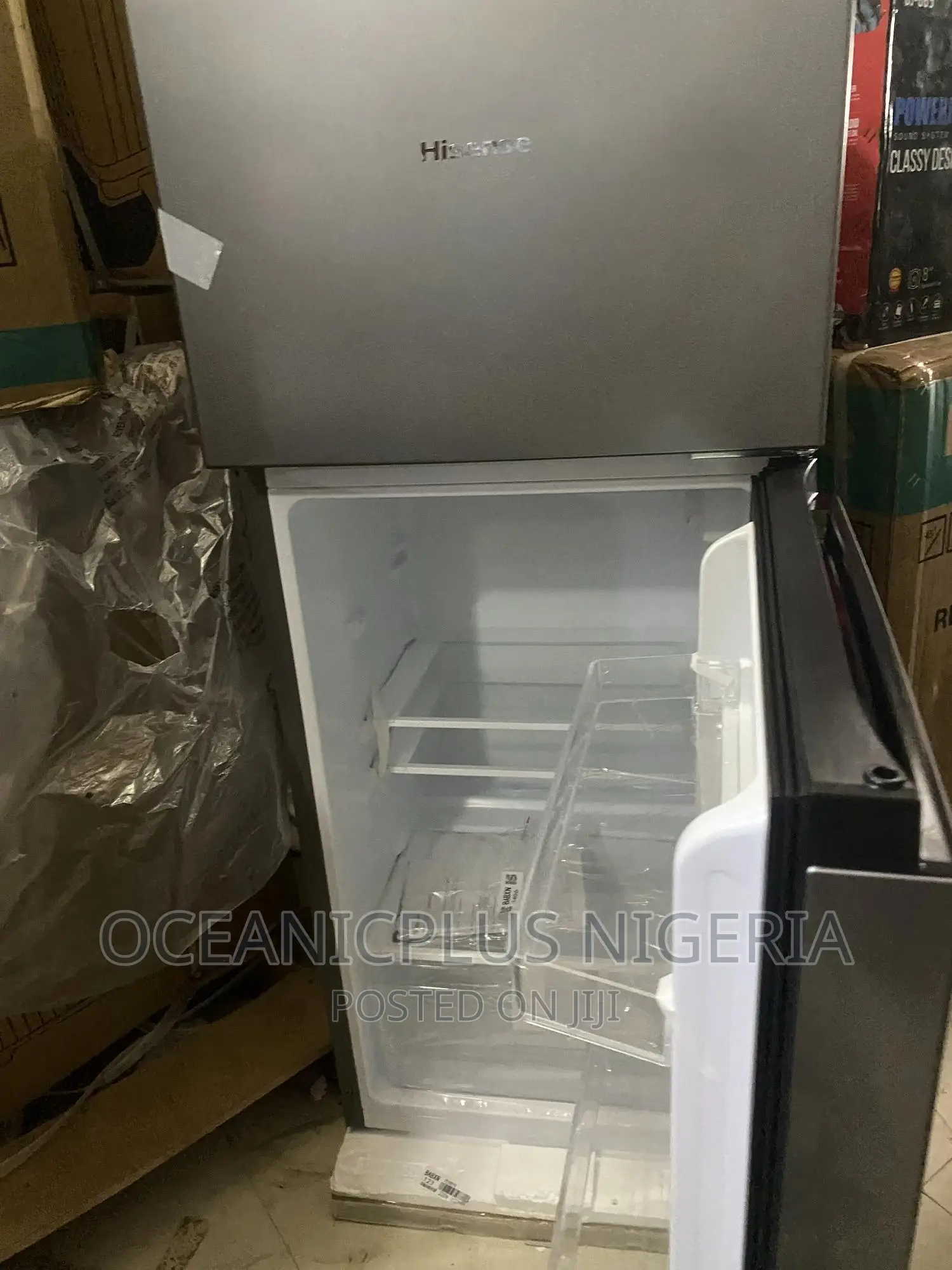 New Hisense 124L Top Mount Double Door Refrigerator