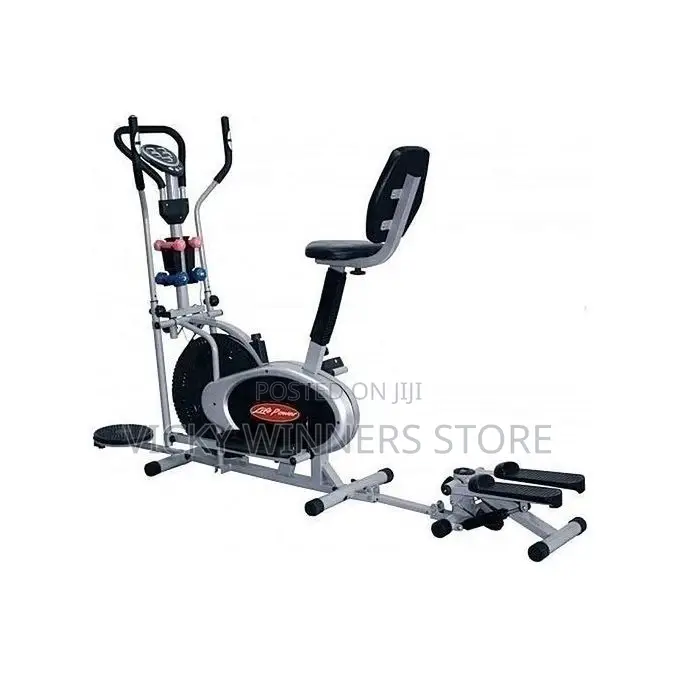 Elliptical Obitrac With Twister, Dumbbells and Stepper