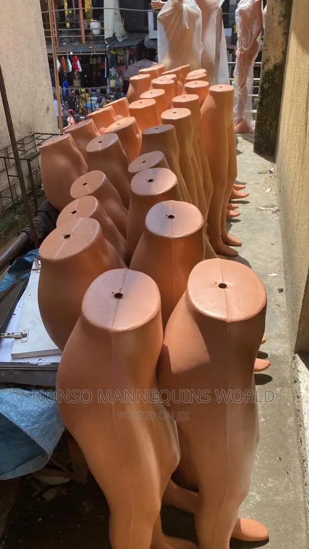 Plastic Female Half Body Waist Mannequin