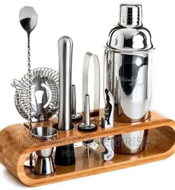 Mixology Bartender Kit:10-Piece Bartool Set Stand