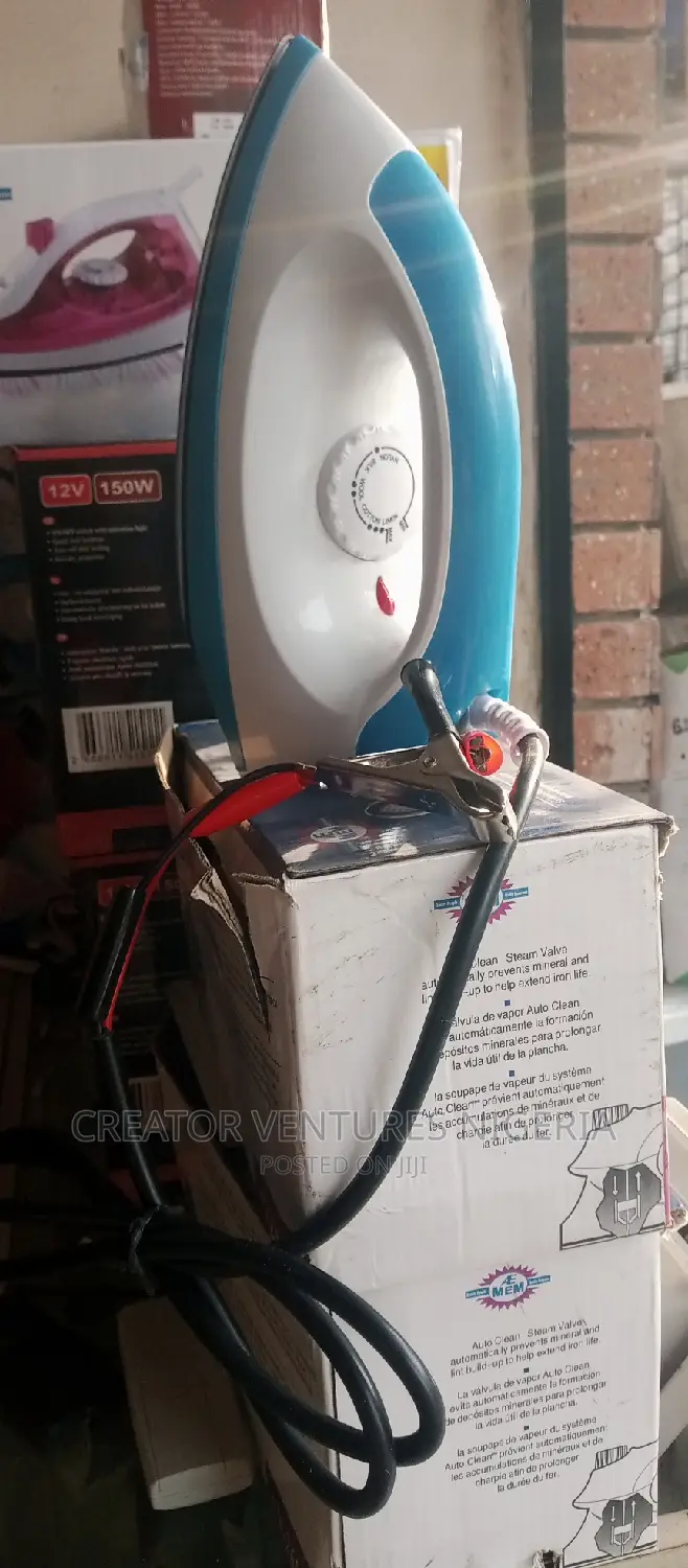 DC SOLAR PRESSING IRON, 12VOLTS,150watts,1mints Hot For 60'c