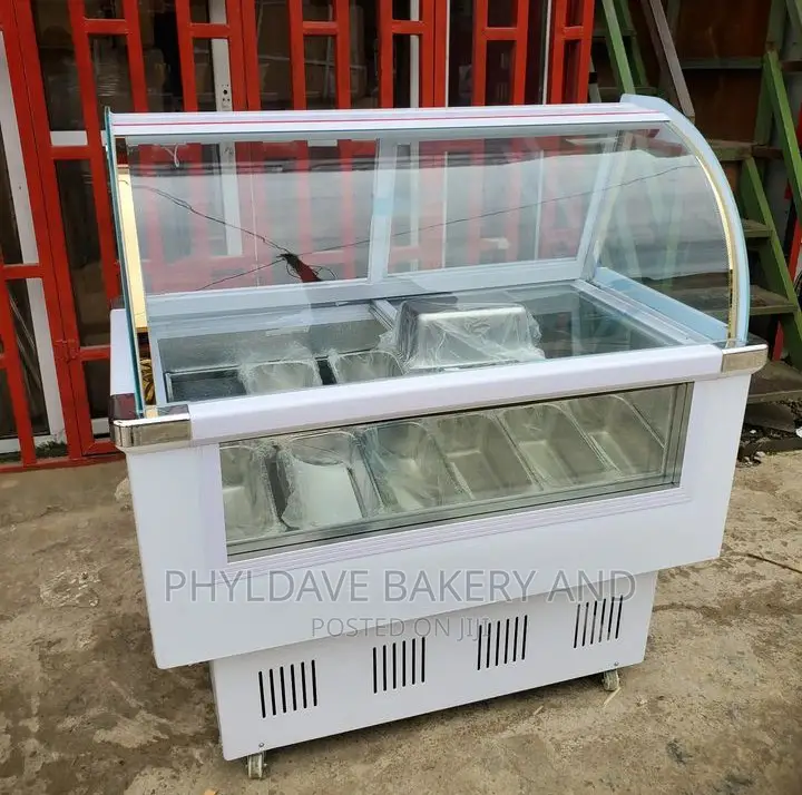 High Quality Ice Cream Display 12 Plate Available