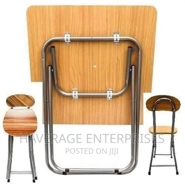 Portable Foldable Table With Two Chairs