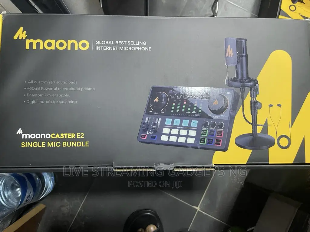 Ame2a Maono E2 Soundcard + Mic + in-Ears Live - Studio Set