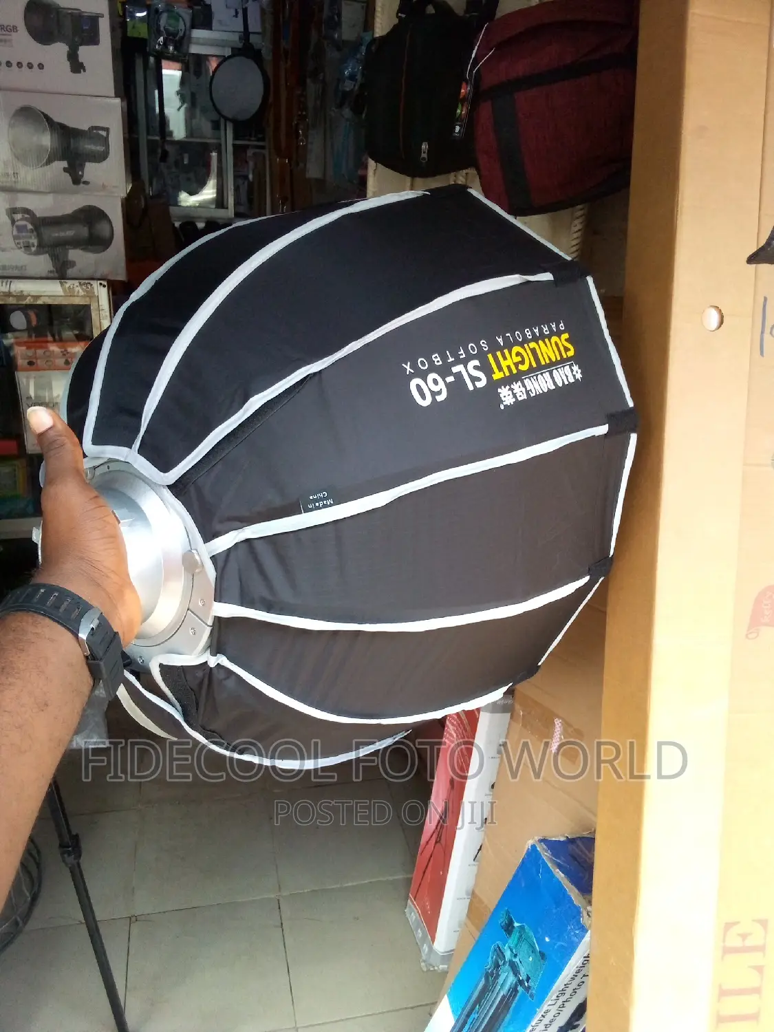 Baorang Parabola Sunlight Softbox Bowen Mount 60cm With Grid
