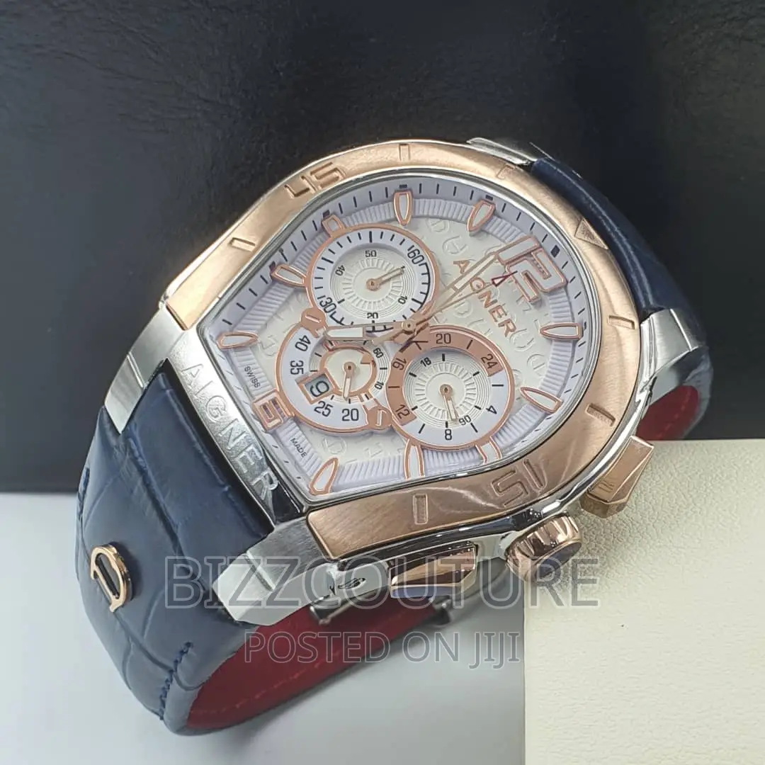 Original AIGNER LEATHER STRAP WATCH Available in Store