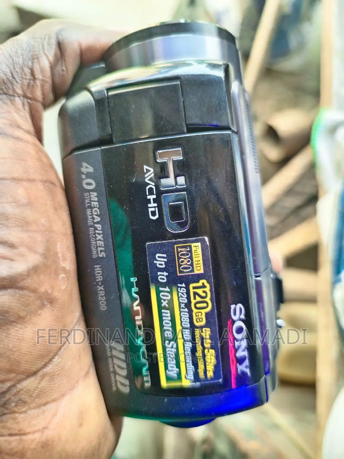 Sony FULL HD Camera 120GB Harddisk and Memory Card