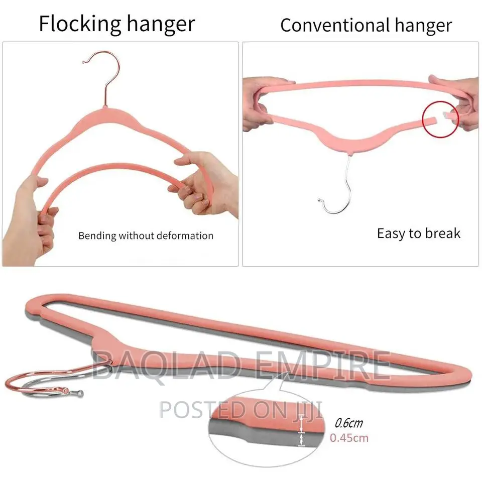 10pcs Non-Slip Velvet Clothing Hangers