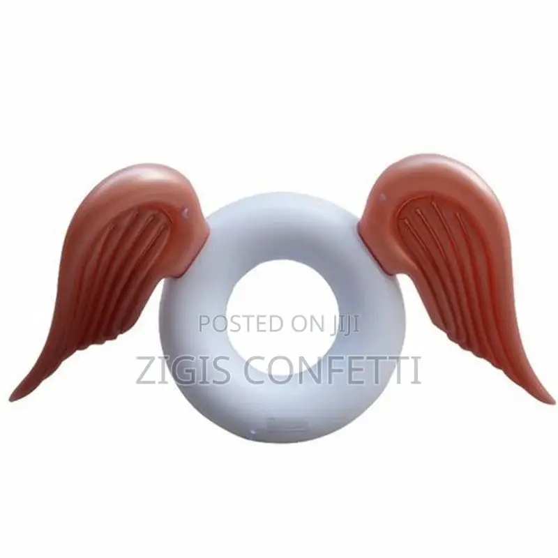 Metallic Gold Inflatable Angel Wings Pool Float