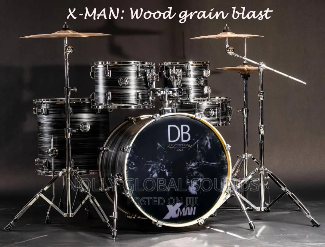 Db. Drummer Boss Professional X-Man Series Drum Set of 5pcs.