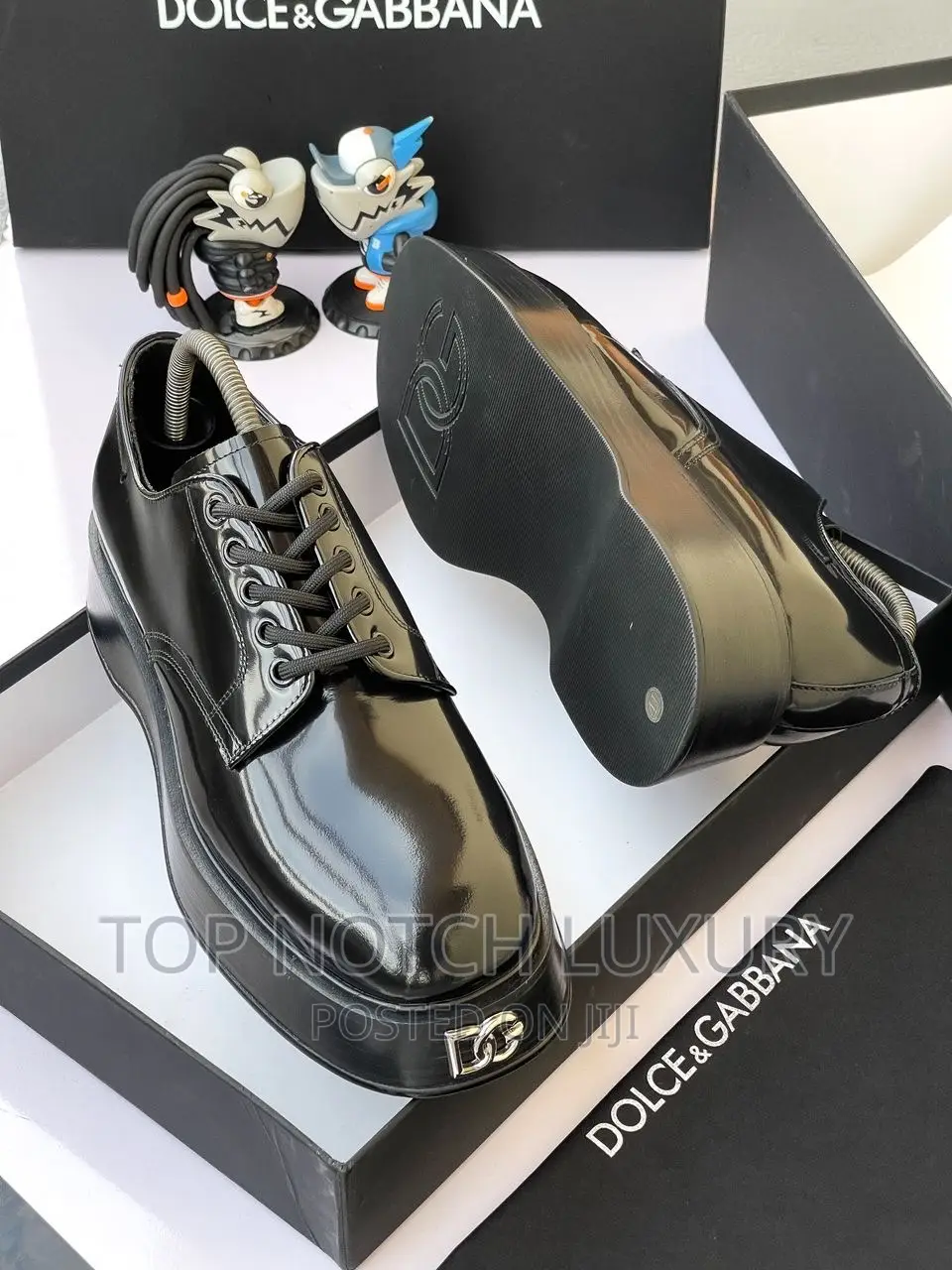 Original Dolce Gabbana Thick Leather Luxury Designer Shoe