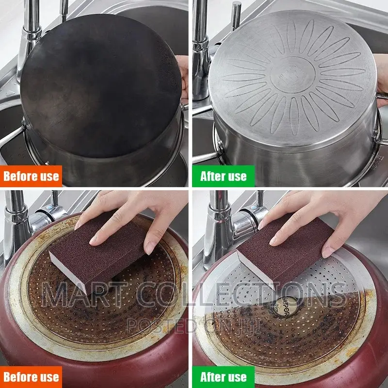 2pcs Nano Sponge for Scrubbing Pots / Pot Stain Remover