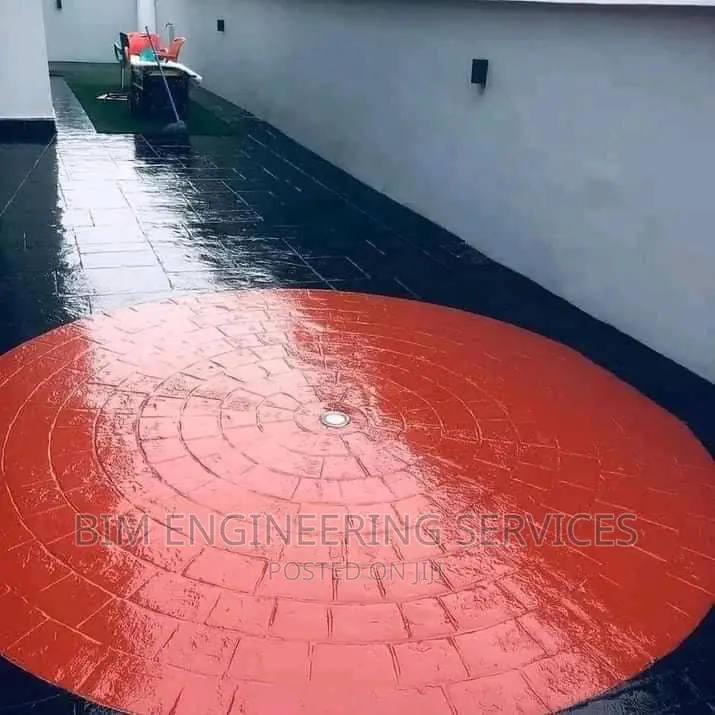 Metallic Floor, Stamp Concrete Floor