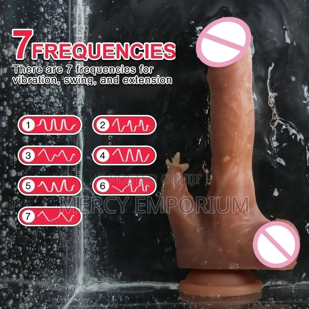 Thrusting, Heating, Vibrating Realistic Dildo+Remote Control
