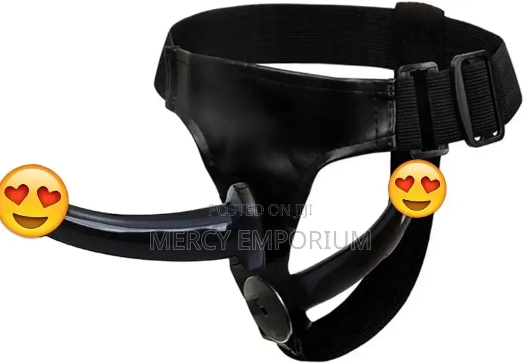 Vibrating Double Penis Strapon Dildo Harness Belt