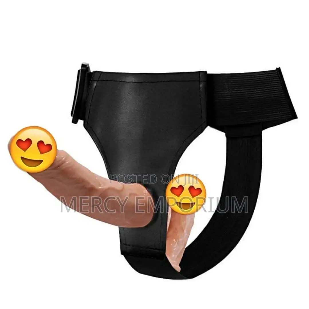 Vibrating Double Penis Strapon Dildo Harness Belt