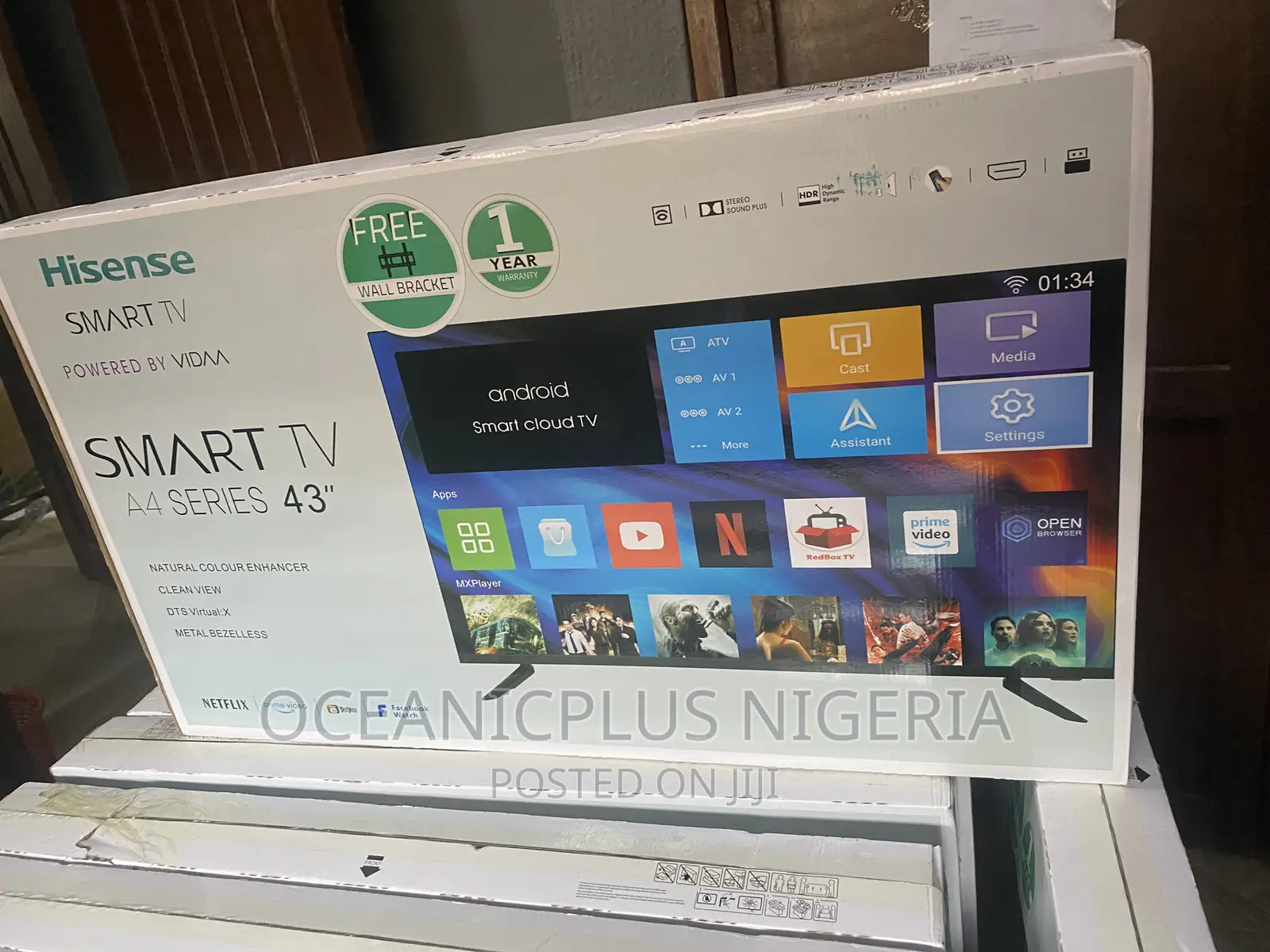 Hisense 43-Inch Full HD LED TV +Free Wall Bracket- 43 Inches